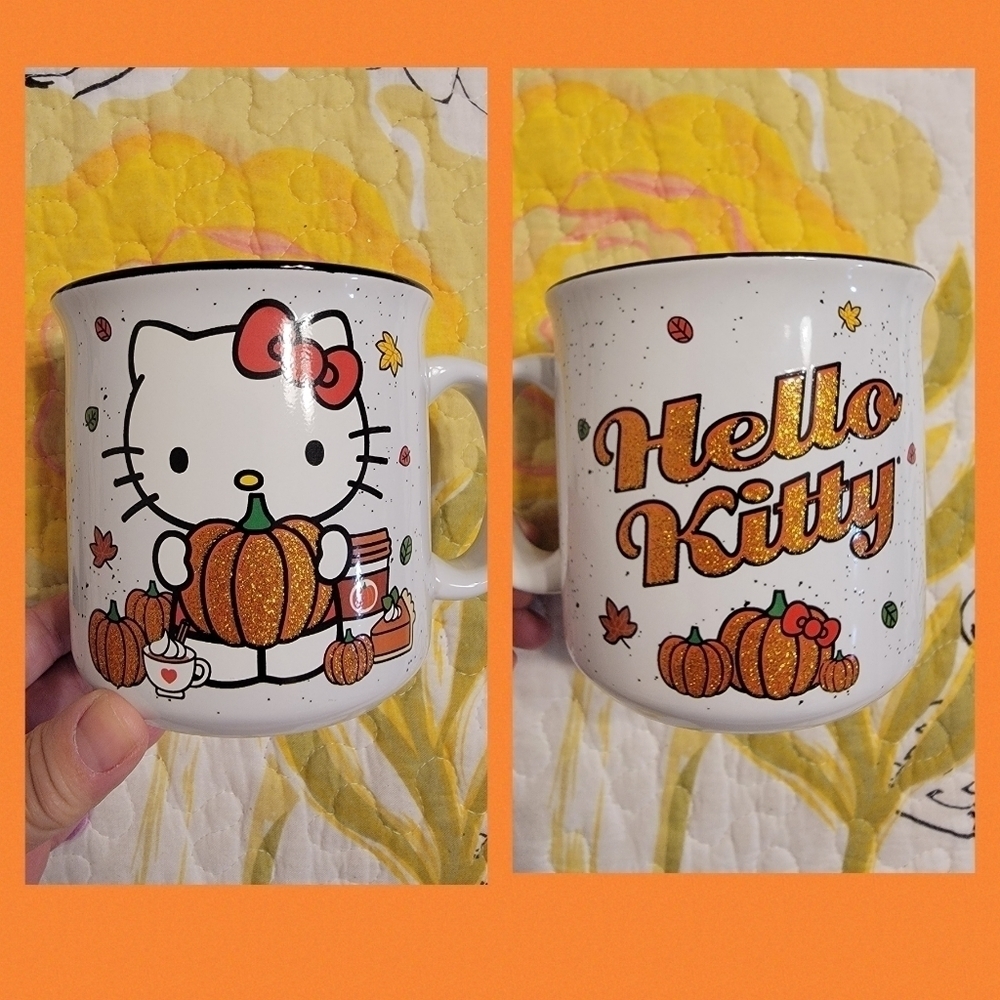 NWOT Hello Kitty Pumpkin Mug